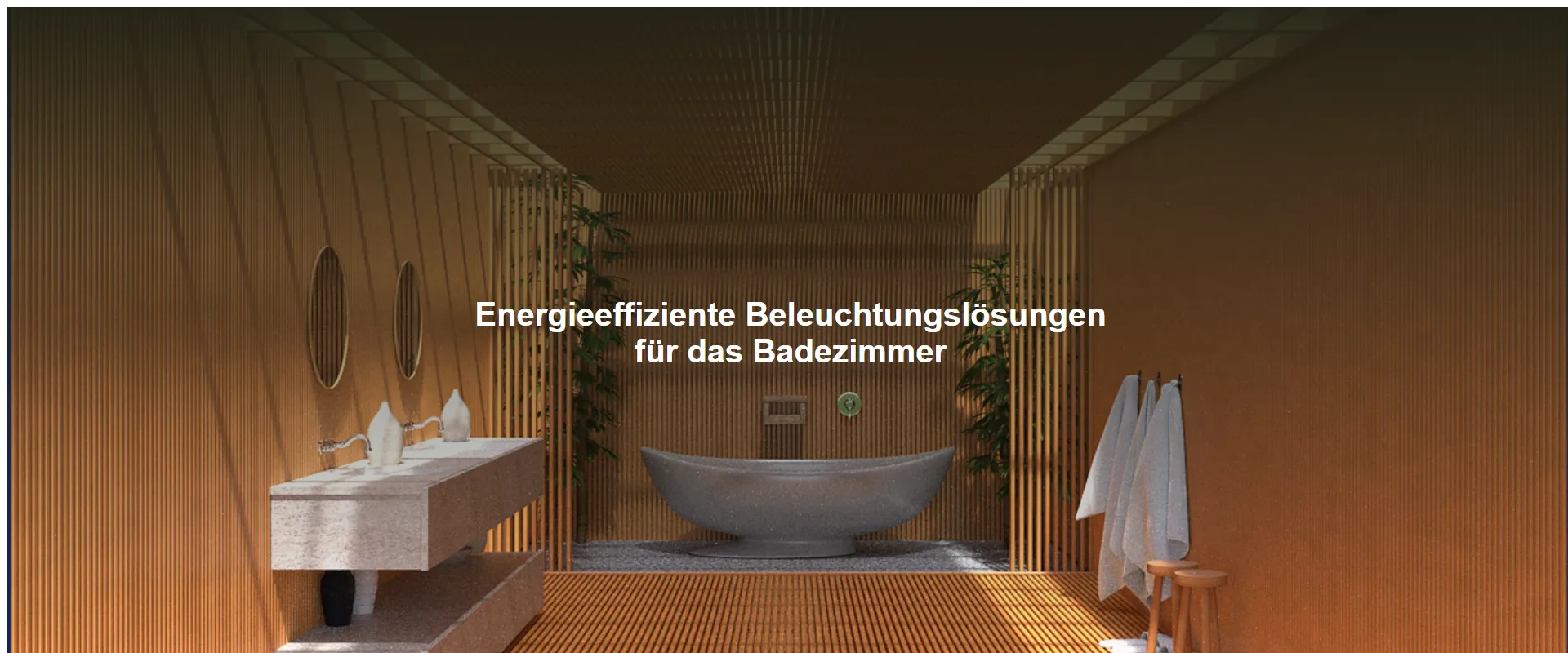 Energieeffiziente Beleuchtungslösungen für das Badezimmer