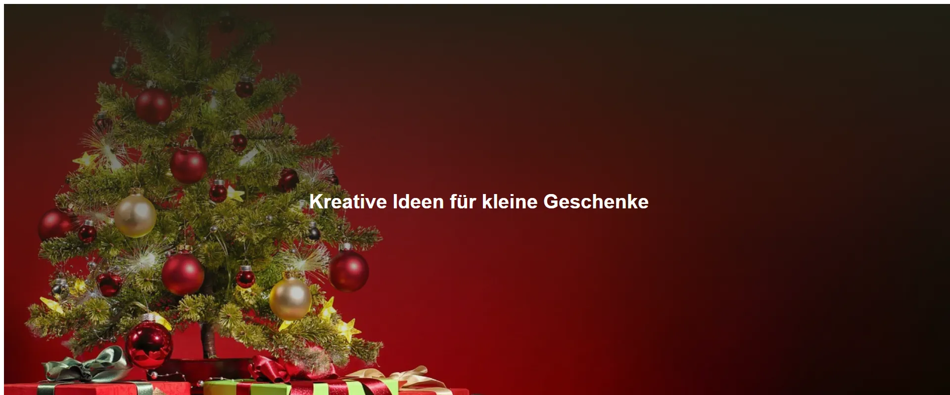 Kreative Ideen für kleine Geschenke